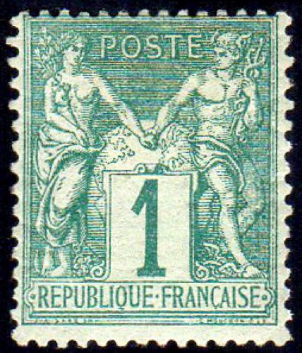 FRANCIA 1876 - 1 cent. Sage, I ... 