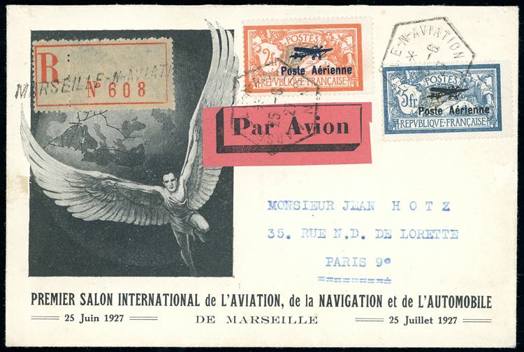 FRANCIA POSTA AEREA 1927 - Salone ... 