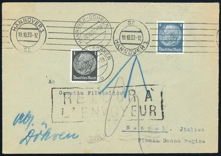GERMANIA REICH 1937 - 4 p. ... 
