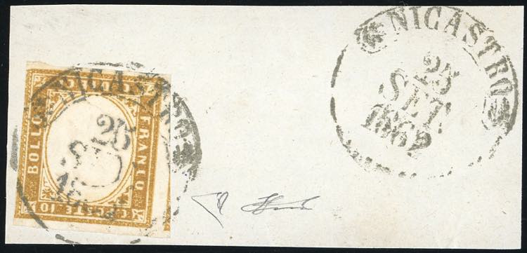 1862 - 10 cent. bistro oliva IV ... 