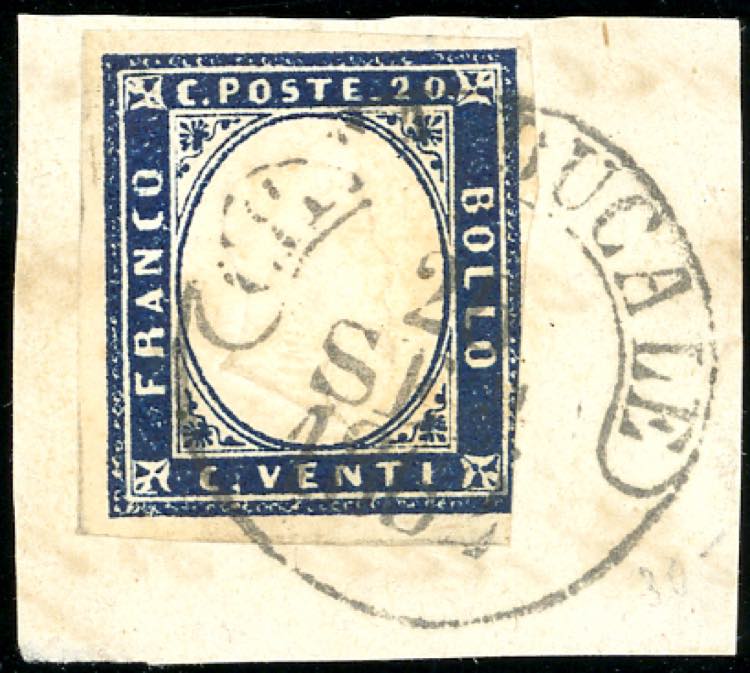 1862 - 20 cent. indaco IV ... 
