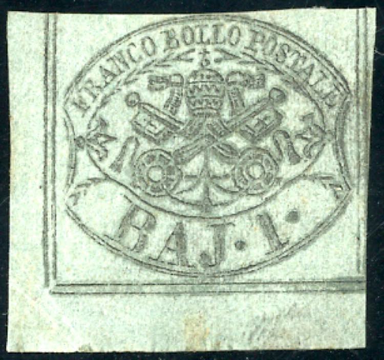 1854 - 1 baj verde grigiastro, ... 