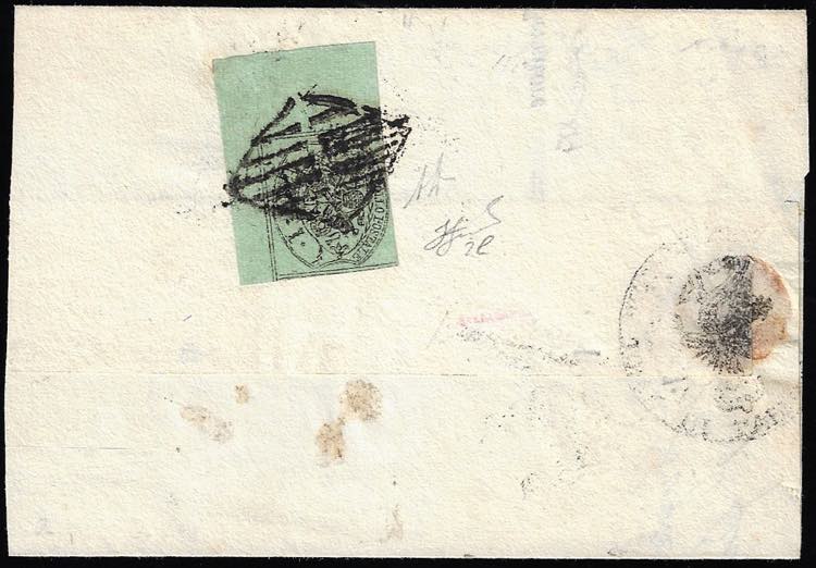 1854 - 1 baj verde grigiastro, ... 