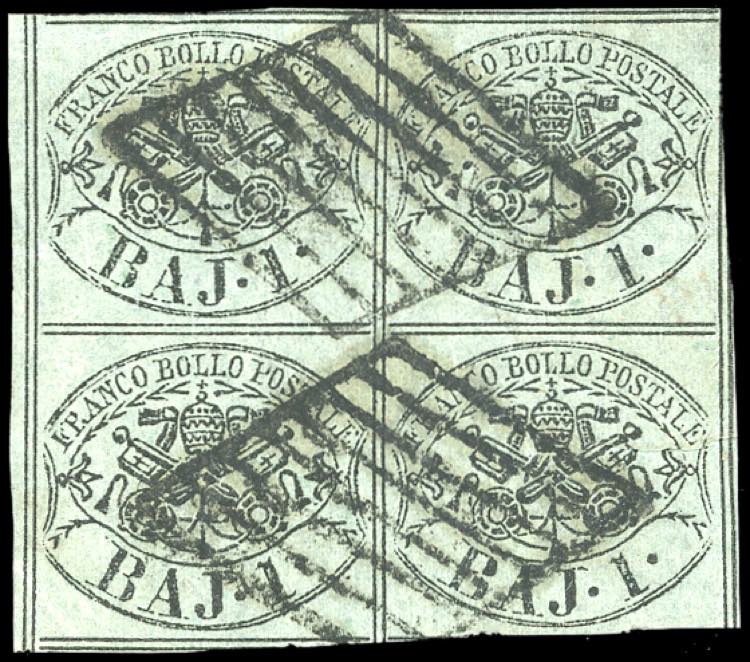 1852 - 1 baj verde grigiastro, ... 