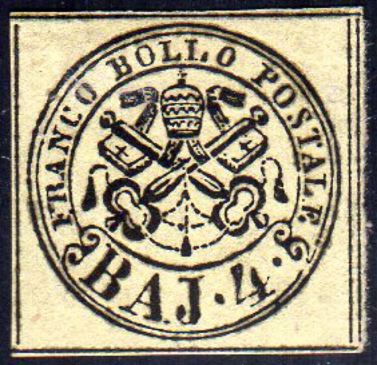 1858 - 4 baj giallo chiaro (5Ab), ... 