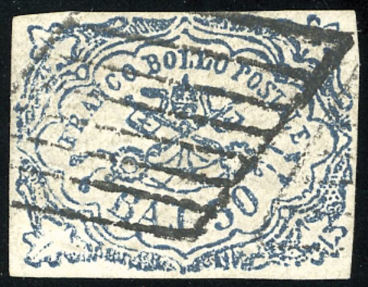 1864 - 50 baj azzurro oltremare ... 
