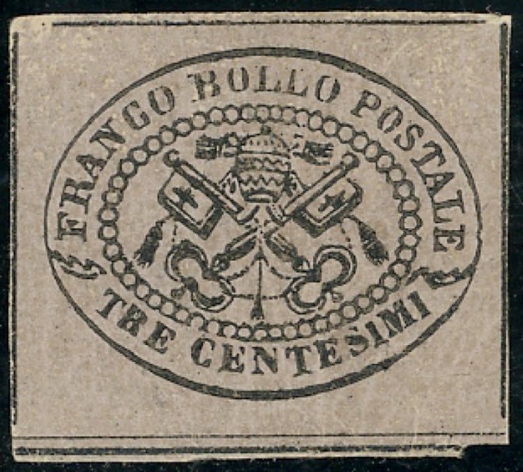 1867 - 3 cent. grigio rosa (14), ... 