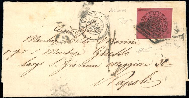 1867 - 20 cent. rosso bruno (18), ... 