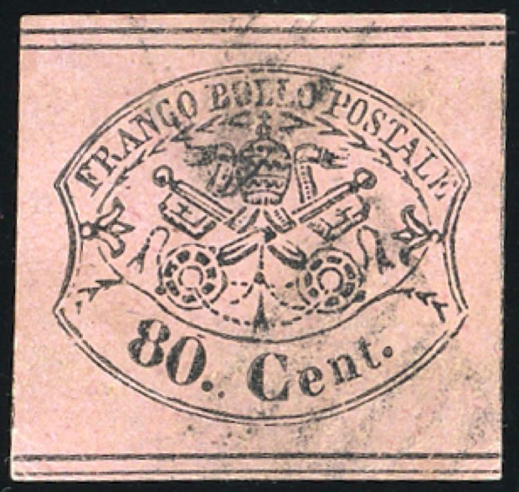 1867 - 80 cent. rosa lillaceo ... 