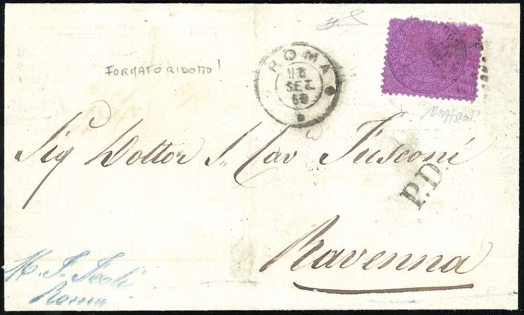 1869 - 20 cent. lilla rosa, ... 