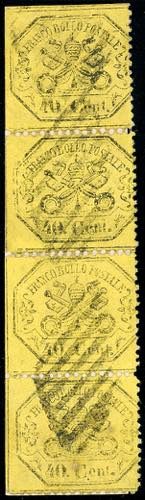 1868 - 40 cent. giallo (29b), ... 