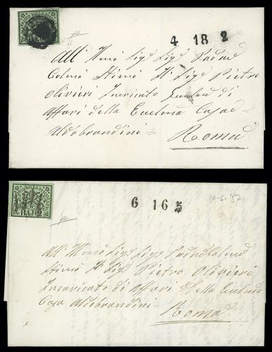 ROMA - FRASCATI - Due lettere ... 