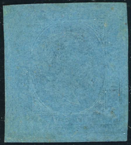 1853 - 20 cent. azzurro (5), gomma ... 