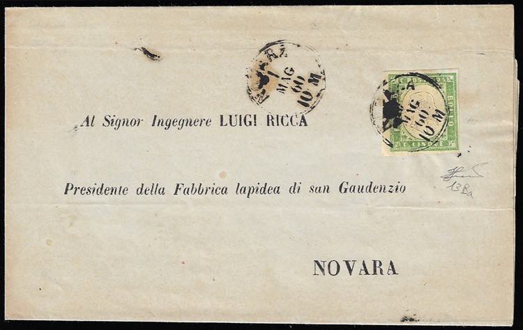 1860 - 5 cent. verde giallo ... 