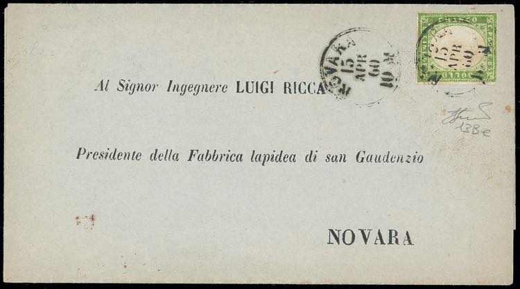 1860 - 5 cent. verde giallo ... 