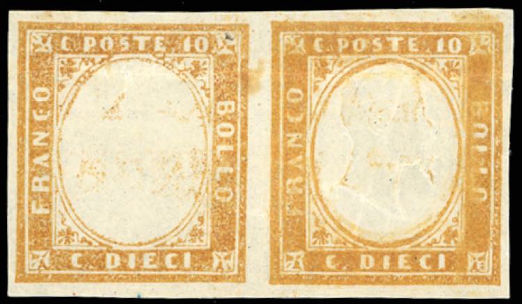 1863 - 10 cent. bistro, coppia ... 