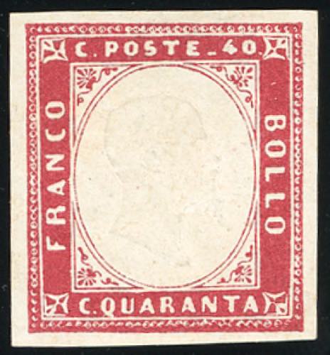 1860 - 40 cent. carminio lillaceo ... 