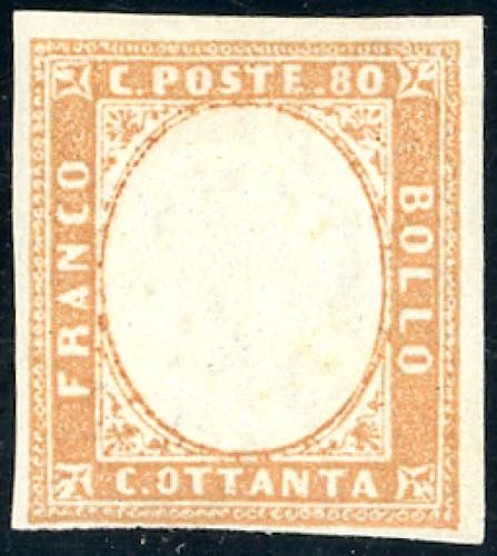 1858 - 80 cent. bistro arancio ... 