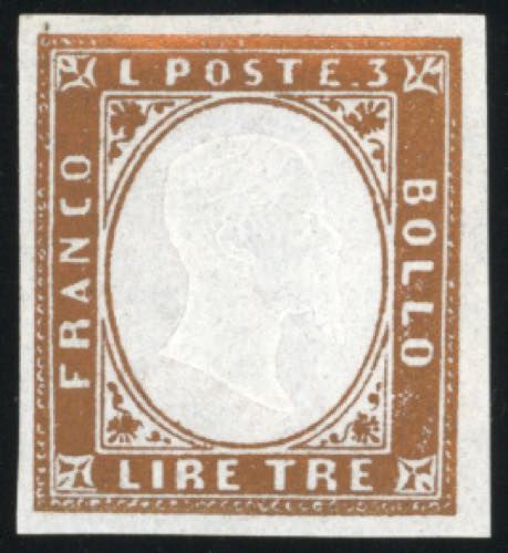 1861 - 3 lire rame vivo (18A), ... 