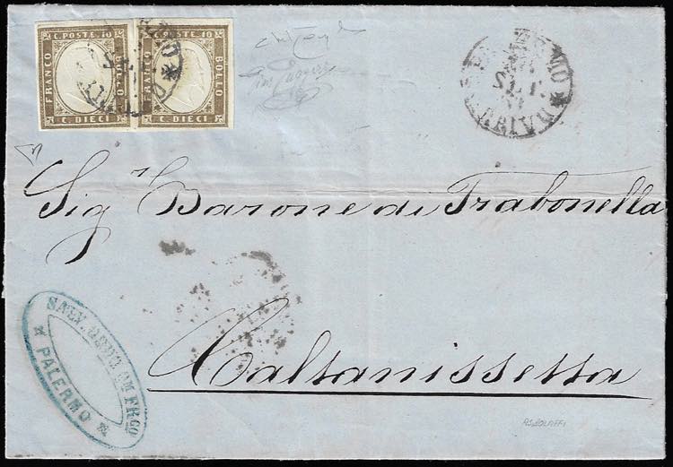 PALERMO ARRIVO, borbonico, punti ... 