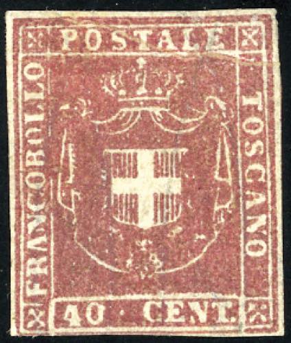 1859 - 40 cent. carminio (21), ... 
