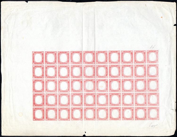 1861 - 40 cent. vermiglio, non ... 