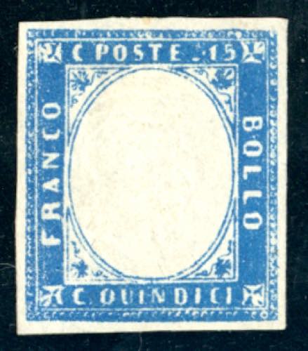 1863 - 15 cent. celeste latteo, ... 