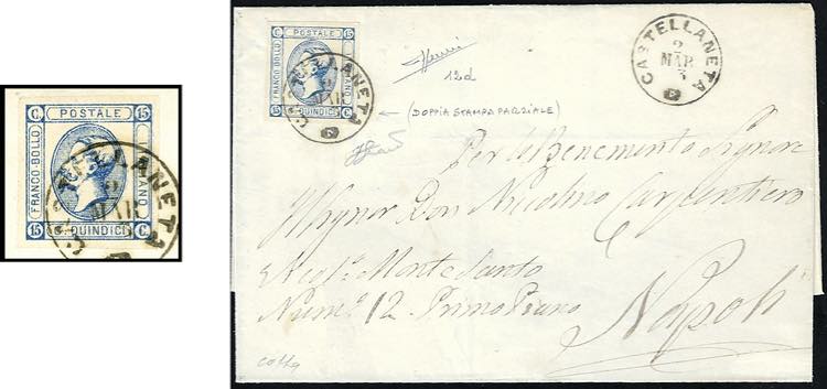 1863 - 15 cent. Litografico, I ... 