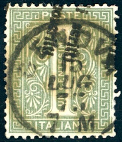 1863 - 1 cent. De La Rue, tiratura ... 