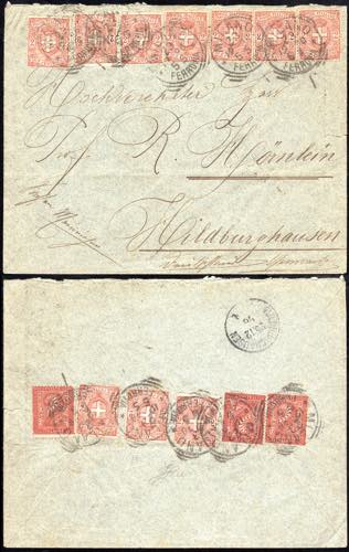 1896 - 2 cent. De La Rue, tiratura ... 