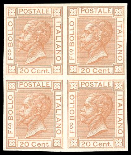 1877 - 20 cent. ocra arancio, ... 
