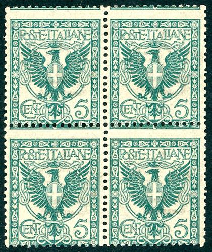 1901 - 5 cent. Floreale (70), ... 