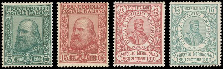 1910 - Garibaldi (87/90), discreta ... 