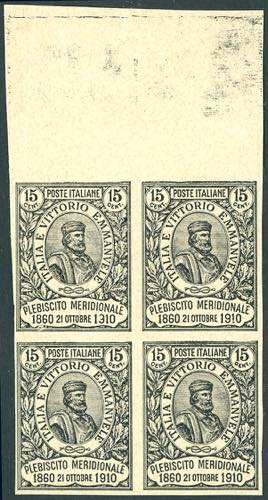 1910 - 15 + 5 cent. Garibaldi ... 