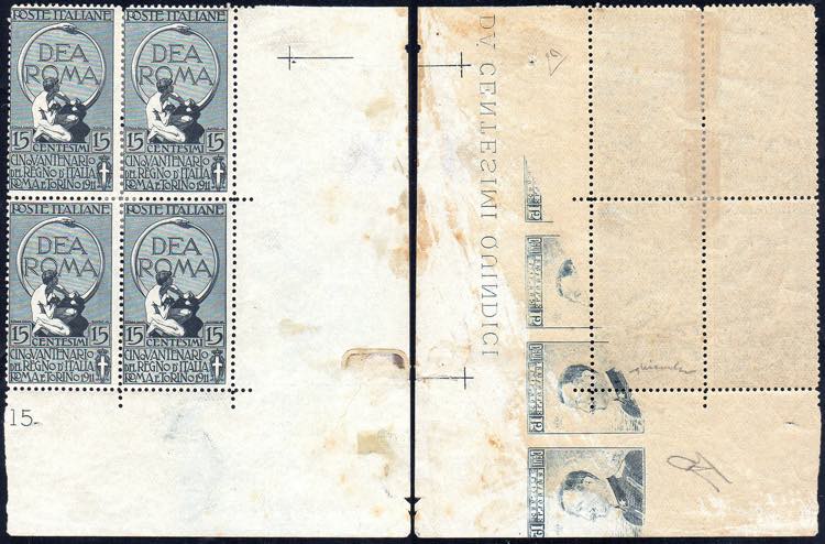 1911 - 15 + 5 cent. Unità ... 