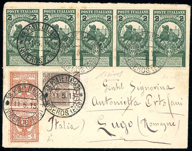 NISIRO 1915 - 25 cent. su 5 cent. ... 