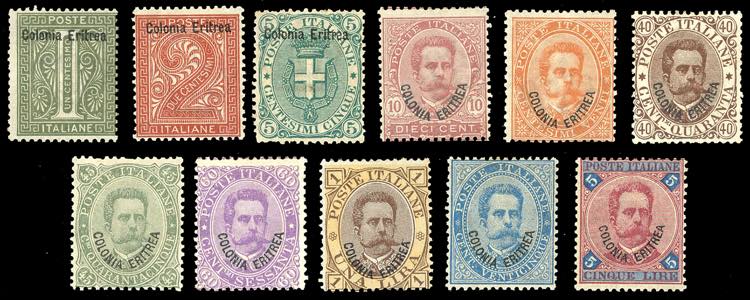1893 - Umberto I, serie completa ... 