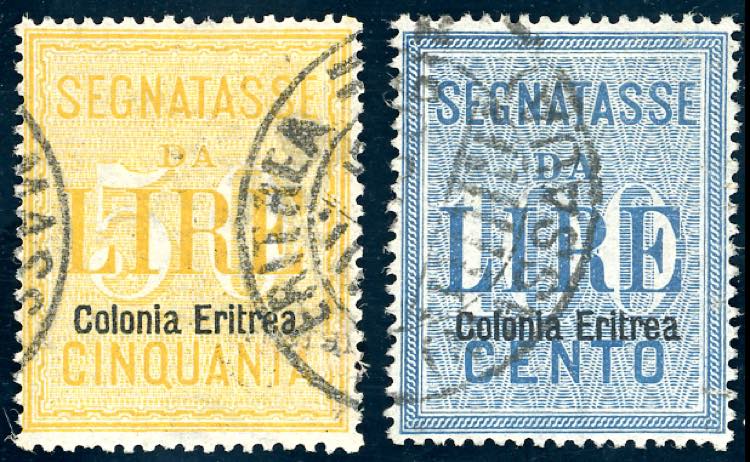 SEGNATASSE 1903 - 50 lire e 100 ... 