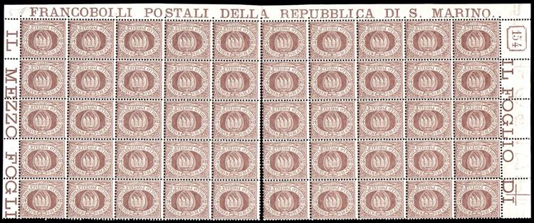 1892 - 40 cent. bruno Stemma (17), ... 