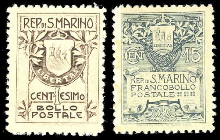 1910 - Stemma, carta sottile, ... 