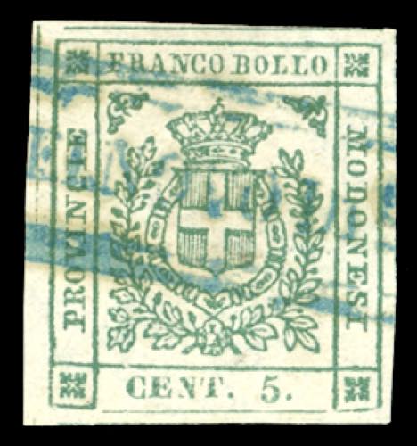 1859 - 5 cent. verde (12), usato, ... 
