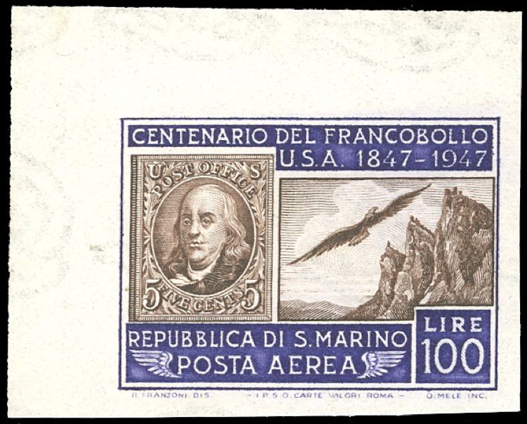 1947 - 100 lire francobollo Stati ... 
