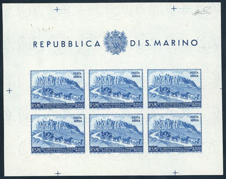 1951 - 200 lire UPU, foglietto ... 