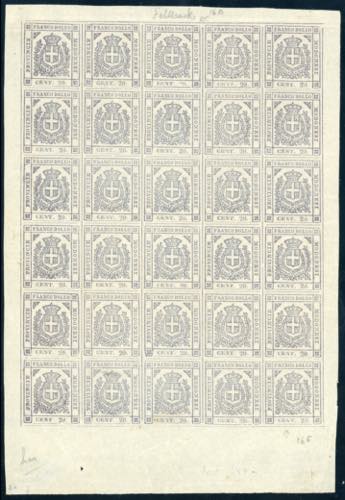 1859 - 20 cent. lilla grigio ... 
