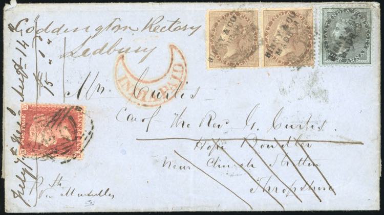 1860 - INDIA/GREAT BRITAIN - ... 