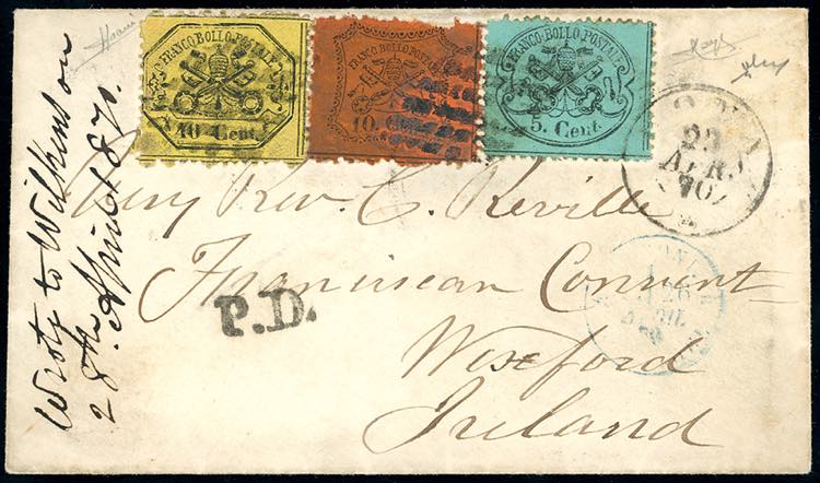 STATO PONTIFICIO-IRLANDA 1870 - 5 ... 