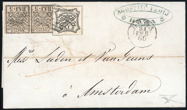 STATO PONTIFICIO-OLANDA 1856 - 5 ... 