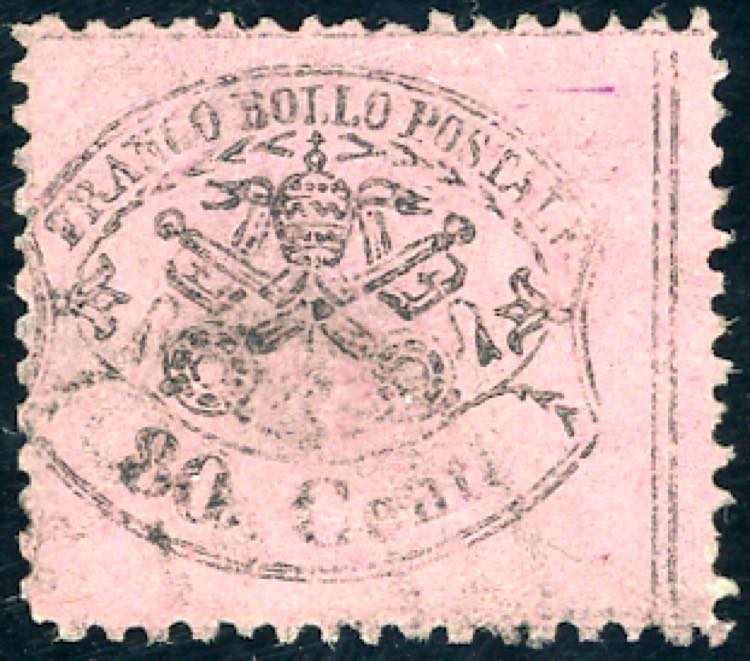 1868 - 80 cent. rosa chiaro, II ... 