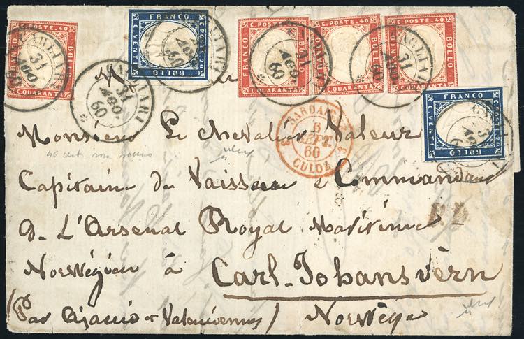 SARDEGNA-NORVEGIA 1860 - 20 cent. ... 