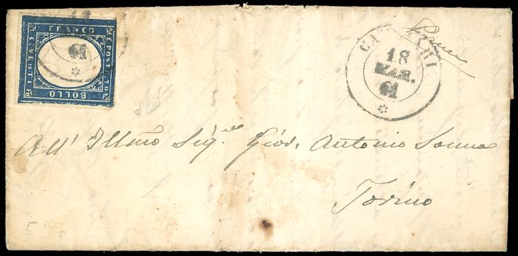 1861 - 20 cent. cobalto verdastro ... 